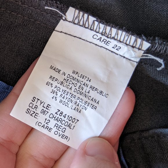 Boy's Izod Grey Dress Pants Size 12 Reg - Picture 4 of 14